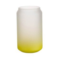 Frosted glass for sublimation 400 ml - lime gradient