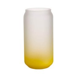Frosted glass for sublimation 550  ml - lime gradient