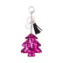 Keychain for sublimation keys -dark pink Christmas tree