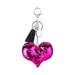 Keychain for sublimation keys - dark pink heart