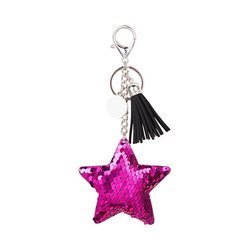 Keychain for sublimation keys - dark pink star
