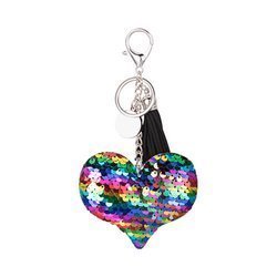 Keychain for sublimation keys - multicolour heart