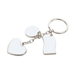 Keychain - heart, circle, flag - for sublimation printing