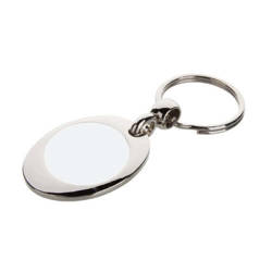 Keychain with a token to the basket for sublimation printing