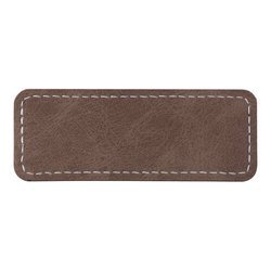 Leather badge 8.2 x 3.1 cm for sublimation - gray