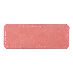 Leather badge 8.2 x 3.1 cm for sublimation - pink