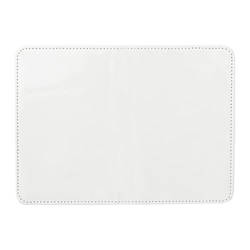 Leather passport cover for sublimation - white
