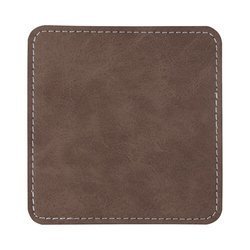 Leather square cup pad for sublimation - gray