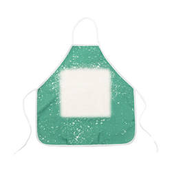 Linen apron Bleached Starry Green for sublimation