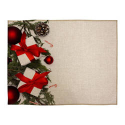 Linen table cloth mat for sublimation printing - Xmas - 4