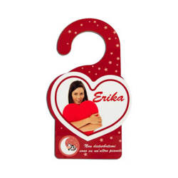 MDF hotel door tag - heart - Sublimation Thermal Transfer