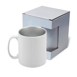 Mug 300 ml with silver interior with box Sublimation Thermal Transfer