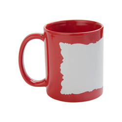 Mug 330 ml with sublimation frame - red
