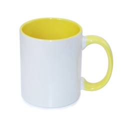 Mug ECO 330 ml FUNNY yellow Sublimation Thermal Transfer