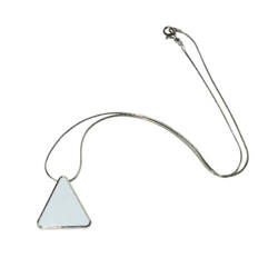 Necklace triangular pendant with metal string Sublimation Thermal Transfer