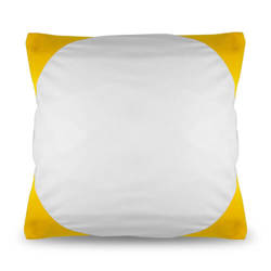 Pillowcase Funky 40 x 40 cm yellow Sublimation Thermal Transfer
