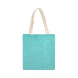 Plush bag 34 x 37 cm for sublimation - white and green