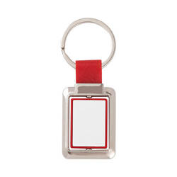 Rotary keychain for sublimation keys - rectangle on the red bar