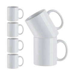 Set of 6 - 330 ml A+ cups for sublimation