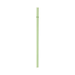 Simple glass straw 23 cm - green