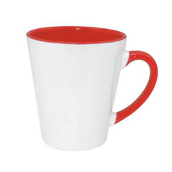 Small FUNNY Latte mug red Sublimation Thermal Transfer