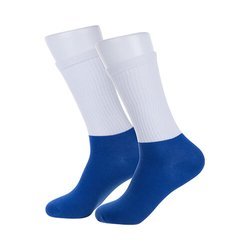 Sports socks with a black sublimation foot