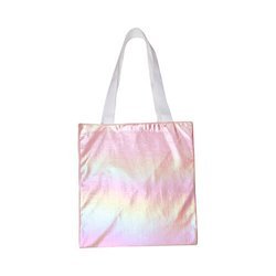 Sublimation bag 34 x 36 cm - holo effect - pink