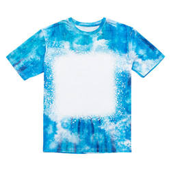 T-Shirt Cotton-Like Bleached Mist Blue for sublimation