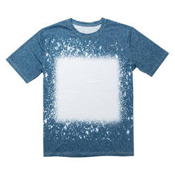 T-Shirt Cotton-Like Bleached Starry Denim for sublimation