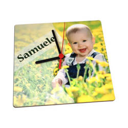 Wall MDF clock 19 x 19 cm for sublimation
