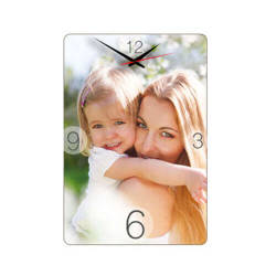 Wall MDF clock vertical 28 x 40 cm for sublimation