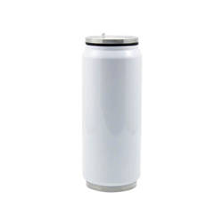 Water bottle-­beverage can 500 ml with the straw Sublimation Thermal Transfer