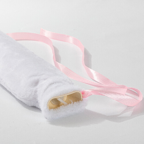 2000 ml long sublimation hot water bottle cover white White