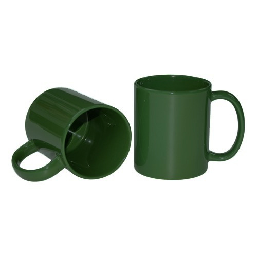 Mug Full Color green shiny Sublimation Thermal Transfer Green MUGS