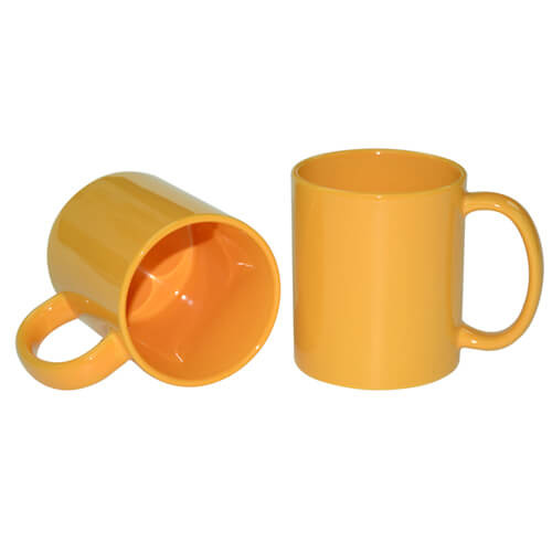 Mug Full Color Yellow Shinysublimation Thermal Transfer Yellow