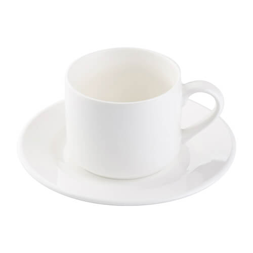 170 ml cup with saucer for sublimation