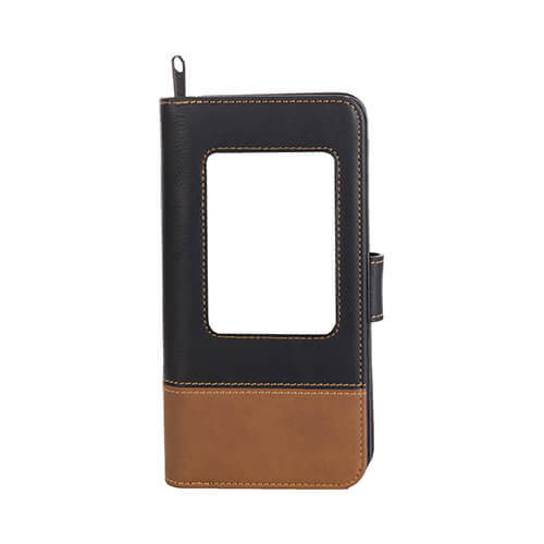18,5 x 9,5 x 3,5 cm leather wallet for thermo-transfer printing