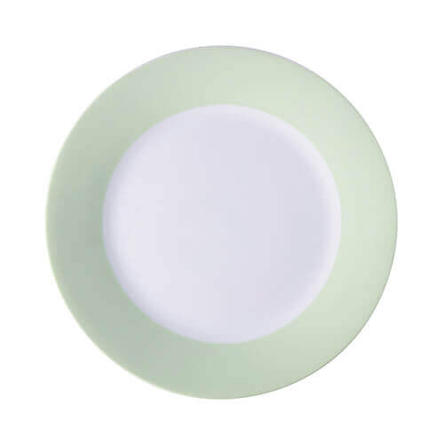 20,5 cm plate with light green edge lining for sublimation printing