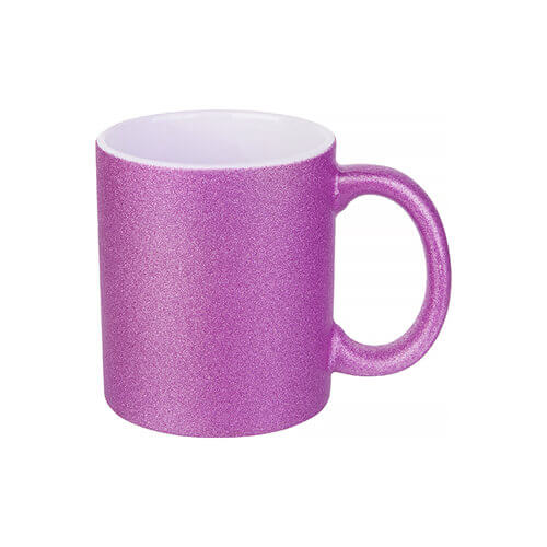 330 ml glitter mug for sublimation printing - purple