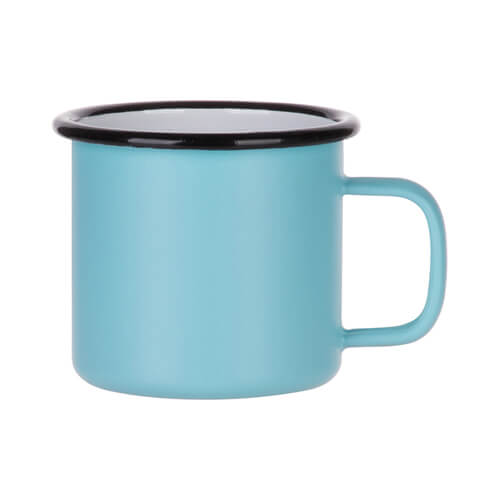 360 ml enamel mug for sublimation - green matt