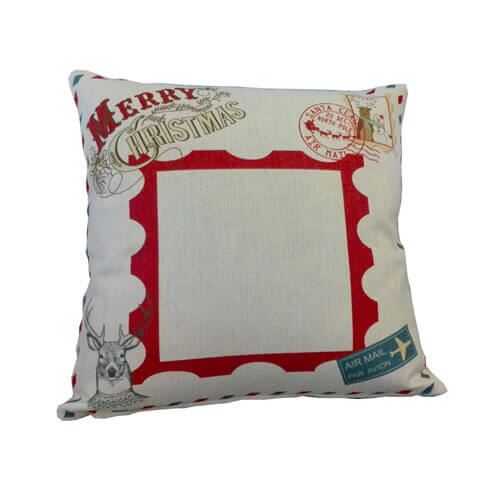 38 x 38 cm linen cover for sublimation printing - Postage stamp