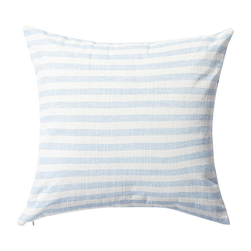 40 x 40 cm canvas pillowcase for sublimation - cream with blue stripes