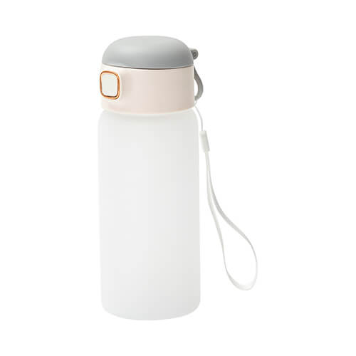 450 ml children's bottle with a silicone straw for sublimation - gray