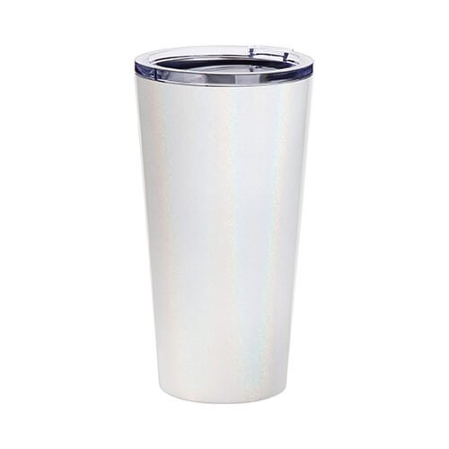 480 ml stainless steel thermal tumbler for sublimation - opal white