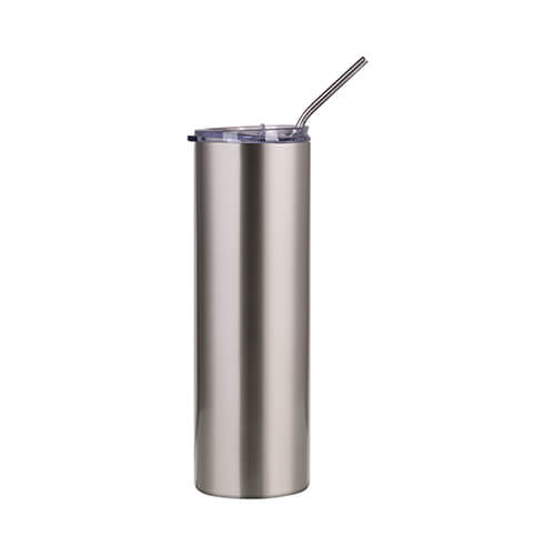 900 ml mug with a straw for sublimation - silver