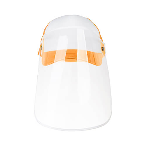 A cap for a visor for sublimation - orange