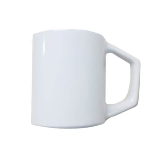 A mug with a square handle for Sublimation