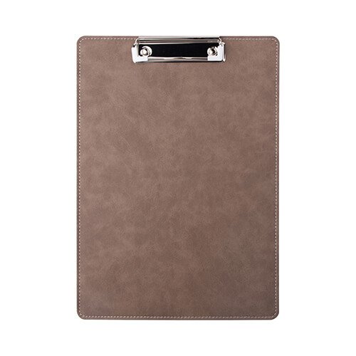 A4 leather clipboard for sublimation - Gray