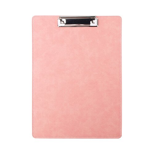 A4 leather clipboard for sublimation - pink