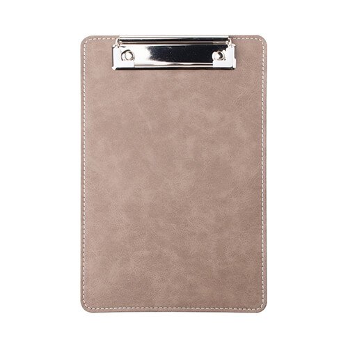 A5 leather clipboard for sublimation - gray